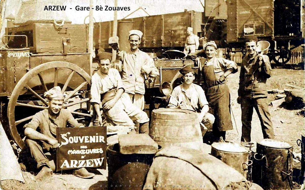 Arzew - Gare - 8e Zouaves - Manoeuvres.jpg